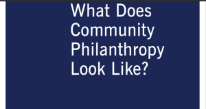 What Does Community Philanthropy Look Like